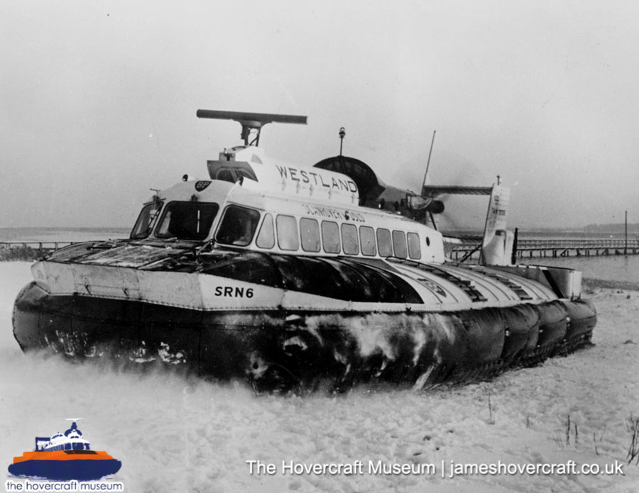 SRN6 with Westland -  (credit: The Hovercraft Museum Trust).